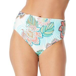 COCO REEF Reversible High Waist Bikini Bottom - Verso, Tropical Lotus Large